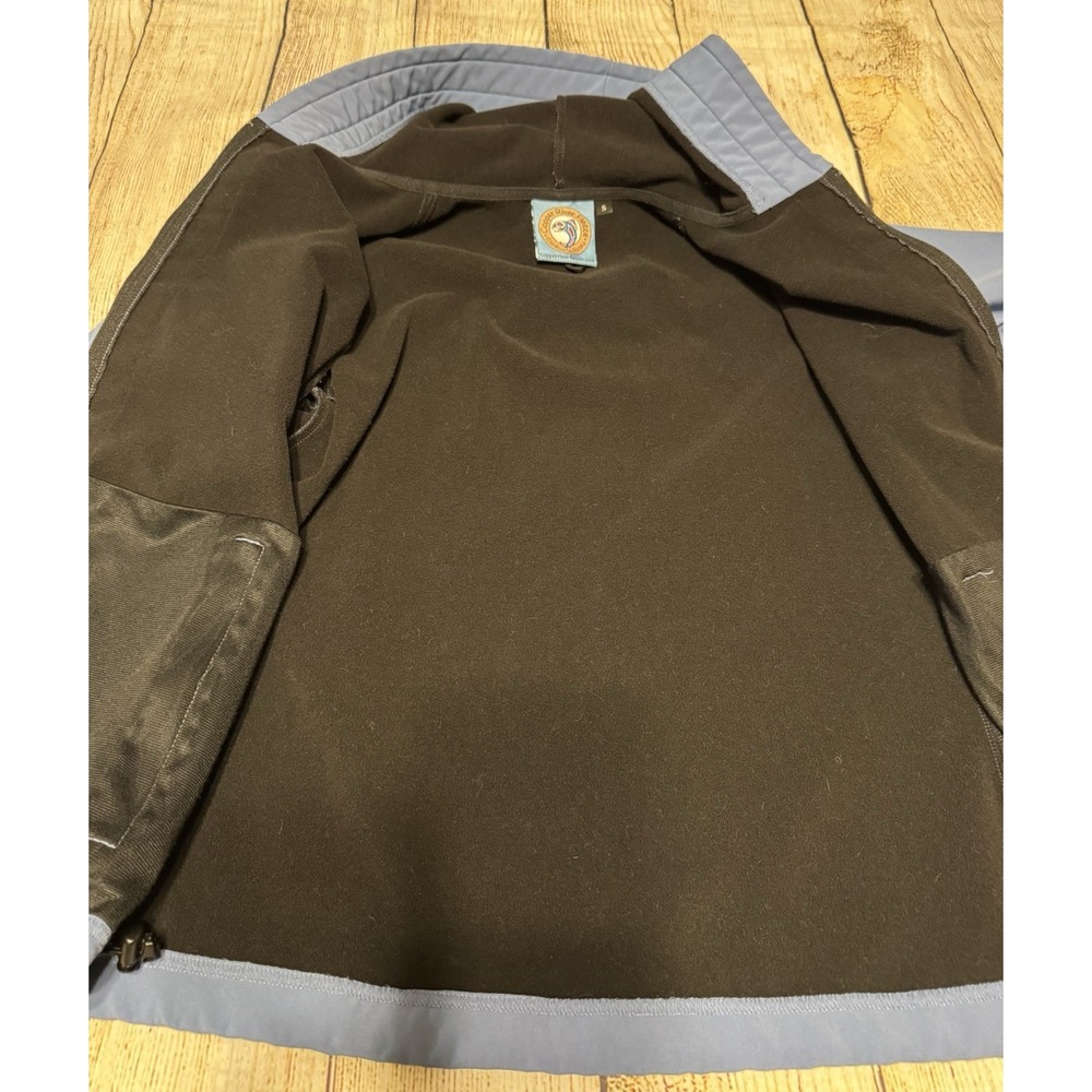 Copper River Fleece Blue Hooded Softshell Jacket Coat Cordova AK Sz S GTubH3 - Picture 8 of 8